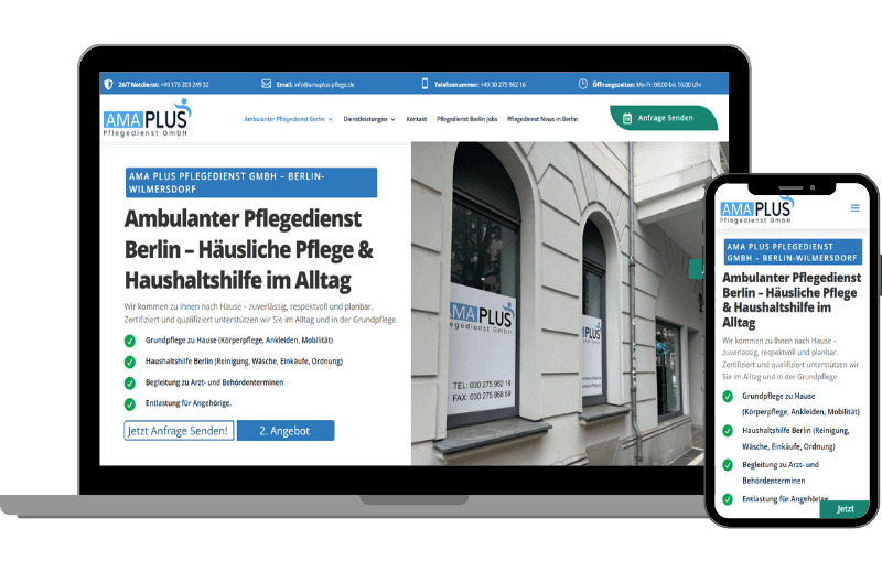 amaplus-pflege.de Referenz